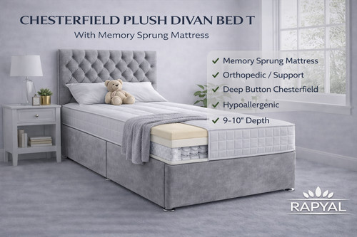 Single divan bed set 3ft - single,