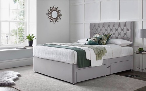 Orthopaedic divan bed set with - divan,