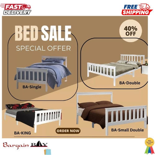 Solid 3ft 4ft - bed, frame